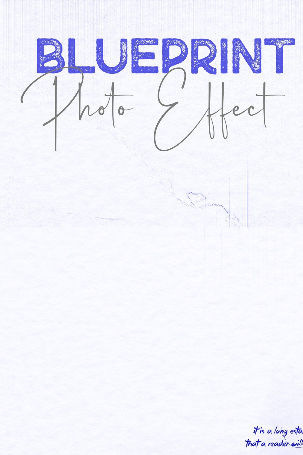 Blueprint Photo Effect pinterest preview image.