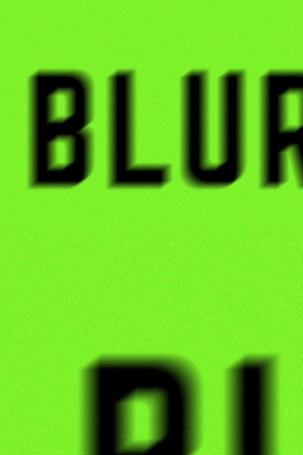 Blur Text Effect pinterest preview image.