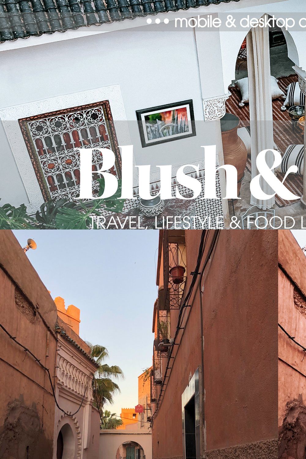 Blush & White Lightroom Presets pinterest preview image.