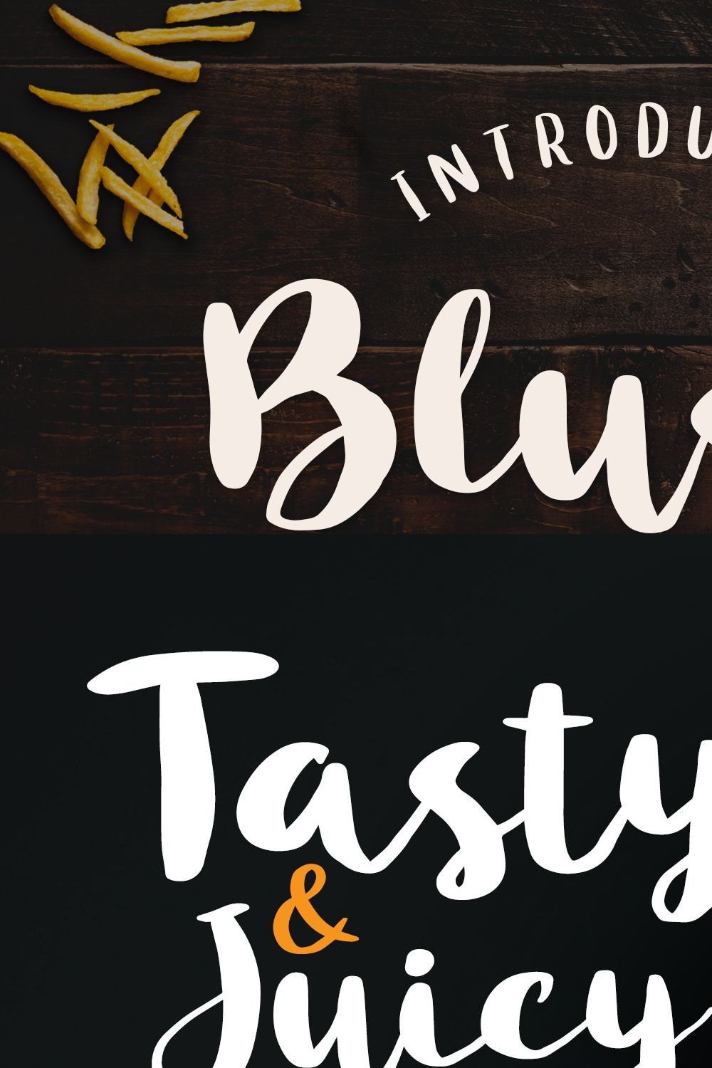 Blusty Font Duo pinterest preview image.