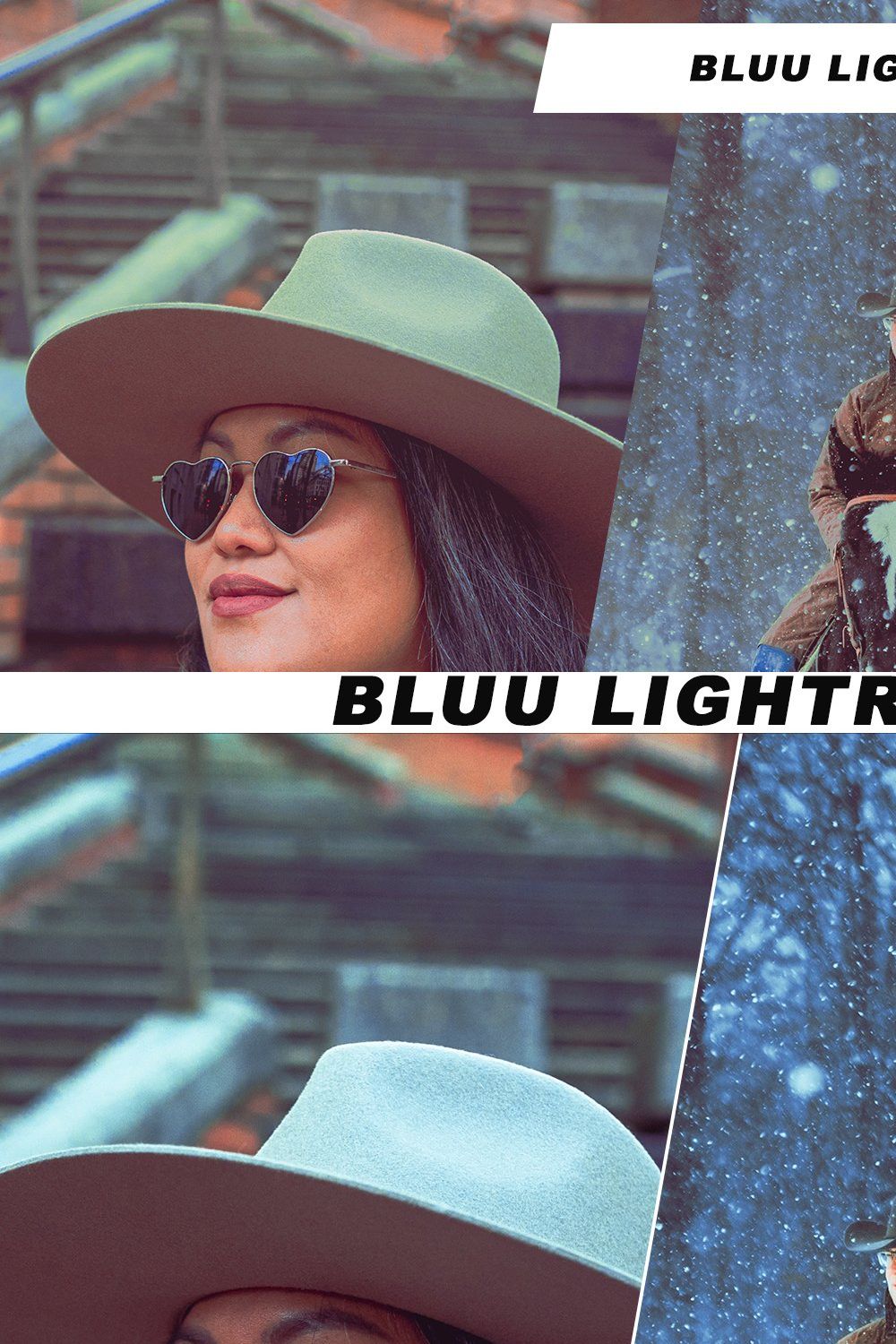 Bluu Lightroom Preset pinterest preview image.