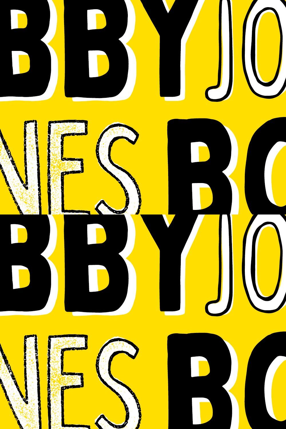 Bobby Jones - 16 Fonts pinterest preview image.