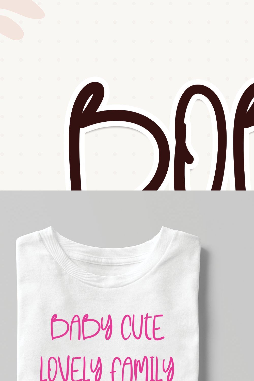 Bobo | Script font pinterest preview image.