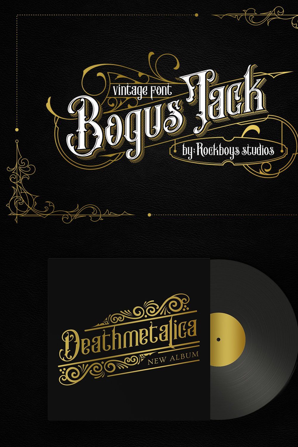 Bogus Jack - Blackletter Font pinterest preview image.