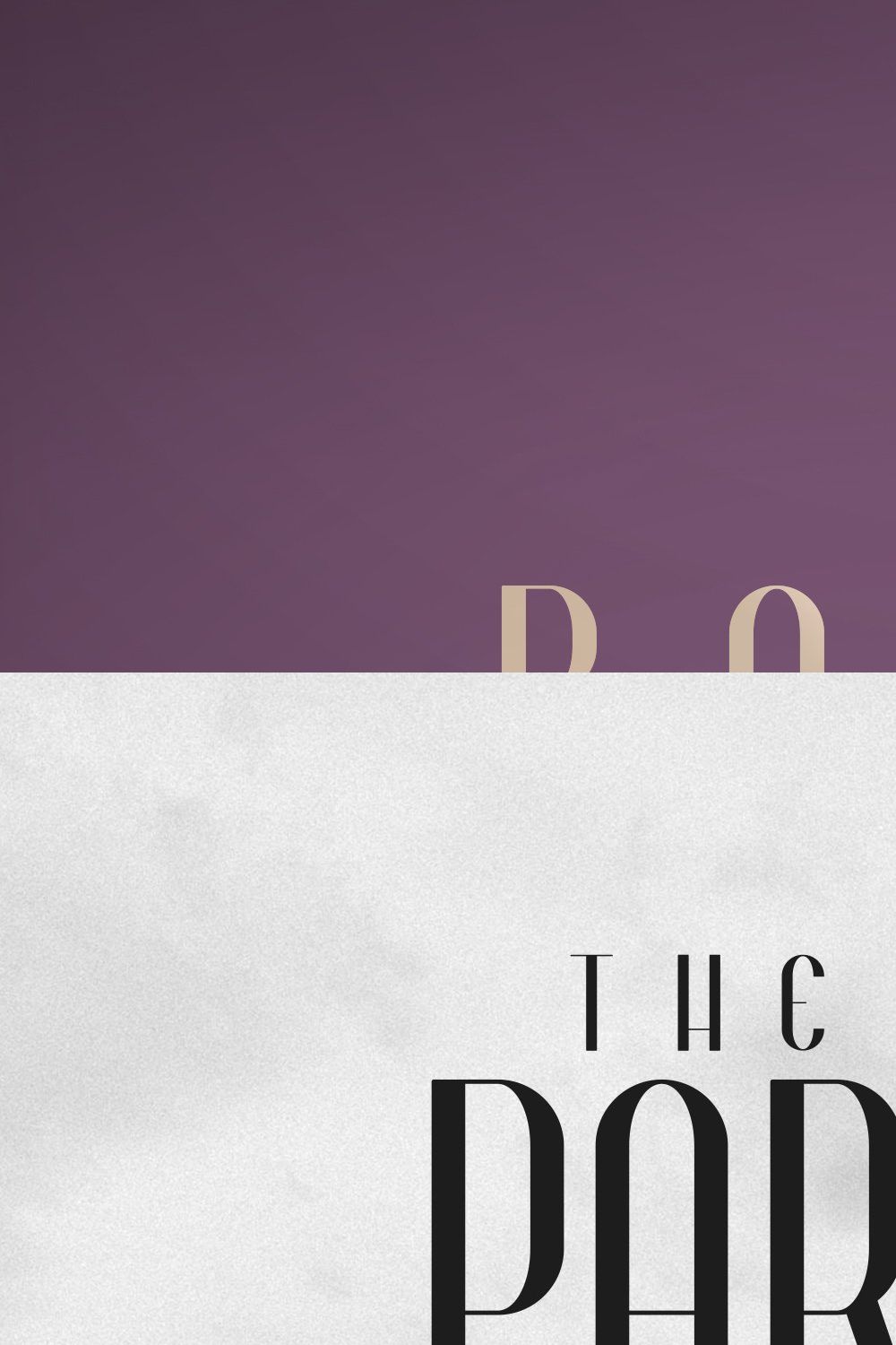 Bohem - Display font | 2 styles pinterest preview image.