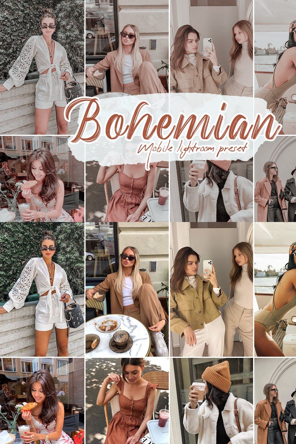 Bohemian Lightroom Presets pinterest preview image.