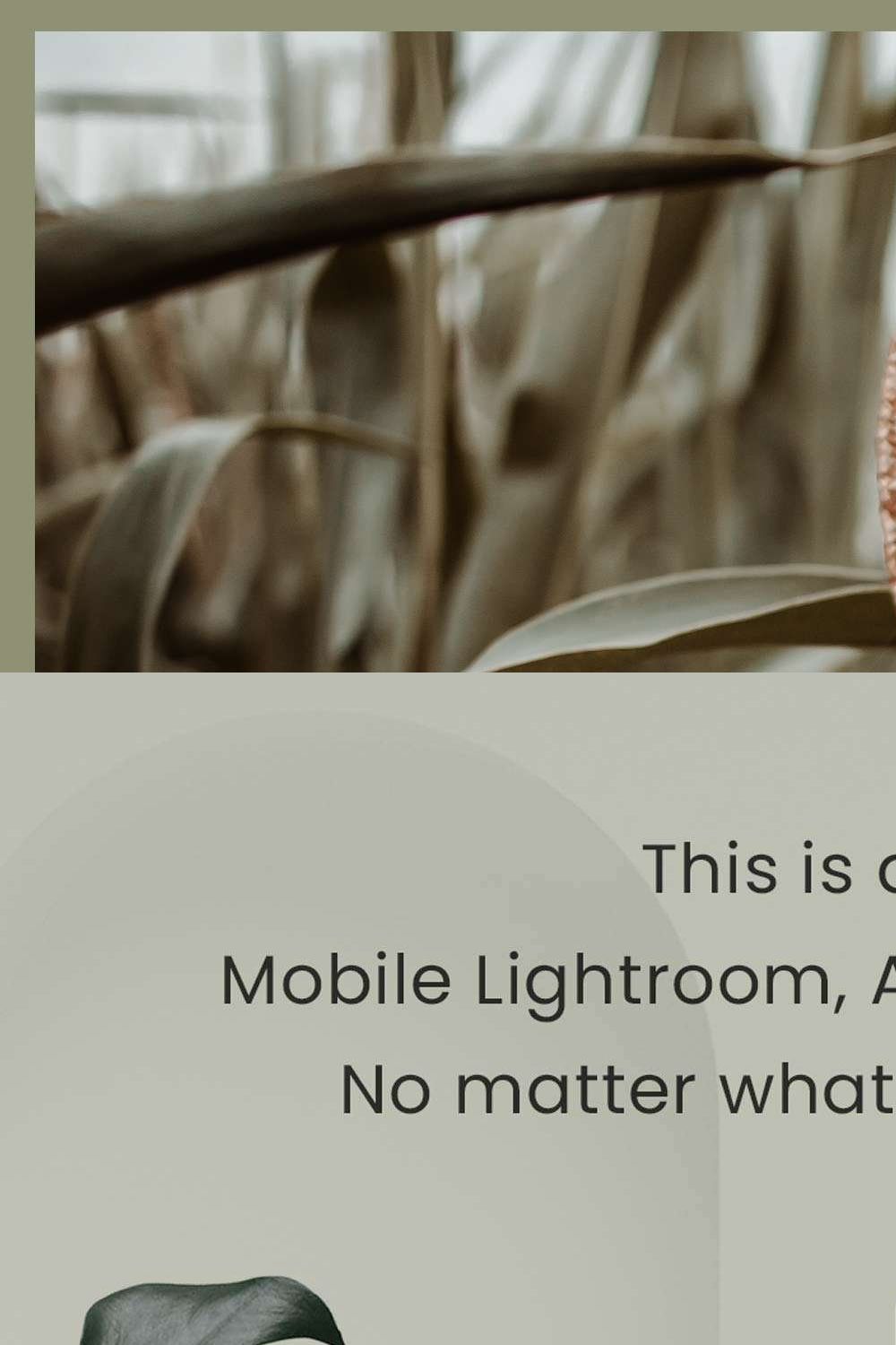Bohemian Lightroom Presets pinterest preview image.