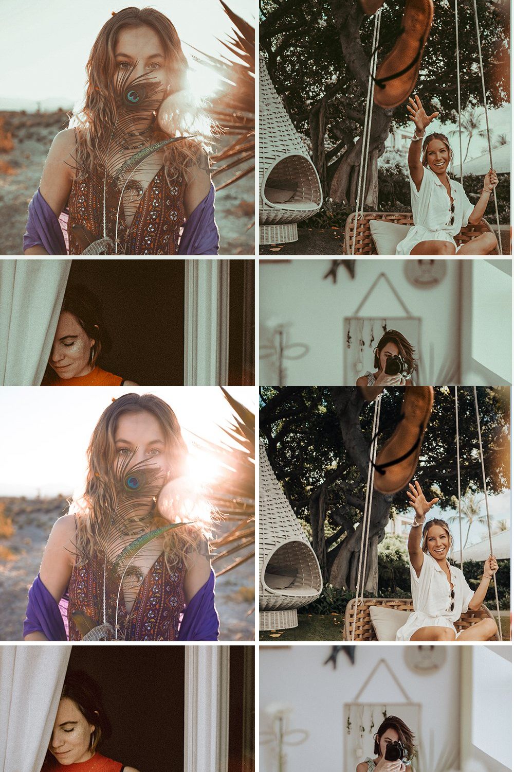 Boho Blogger Preset pinterest preview image.