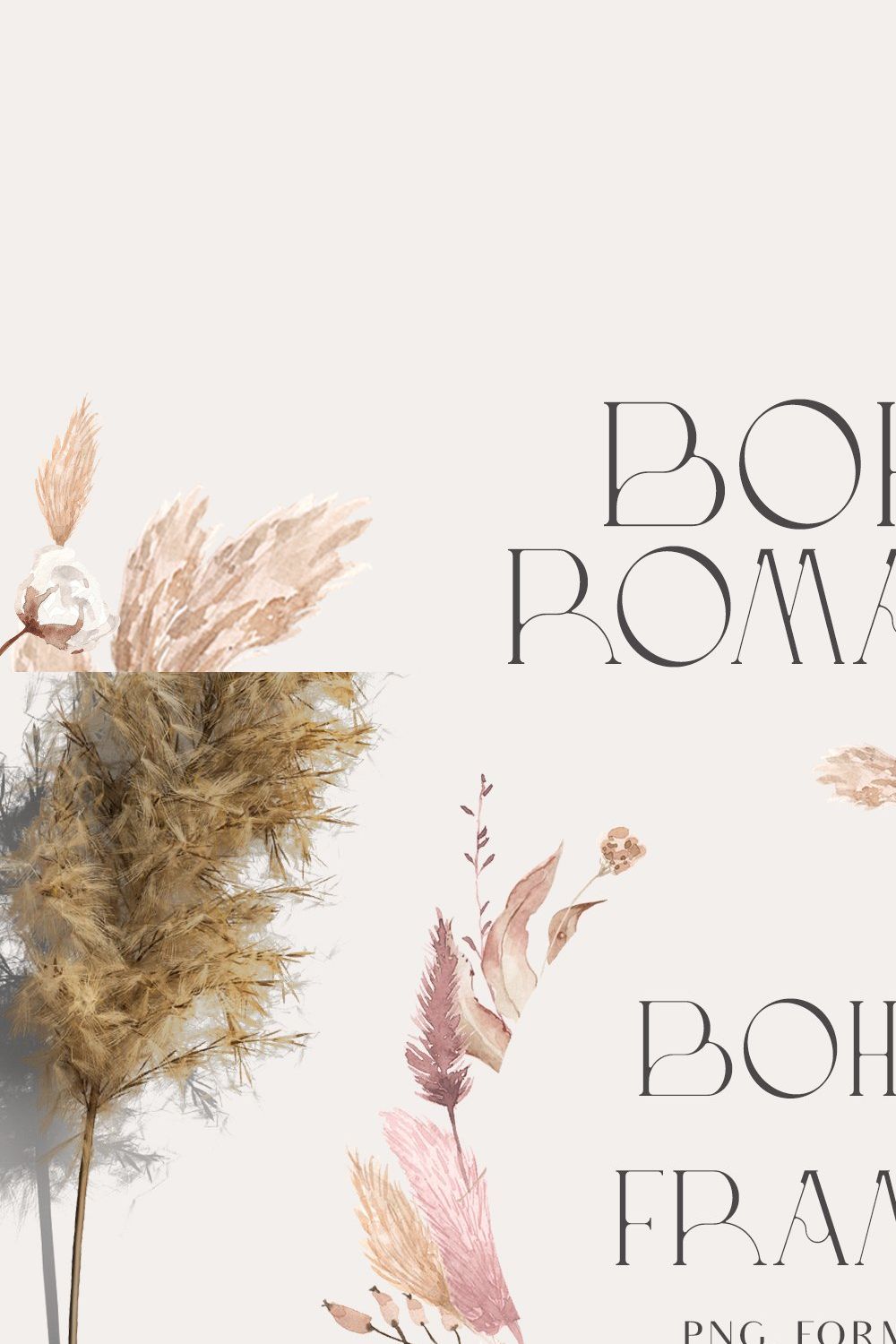 Boho Romance- Floral Set pinterest preview image.