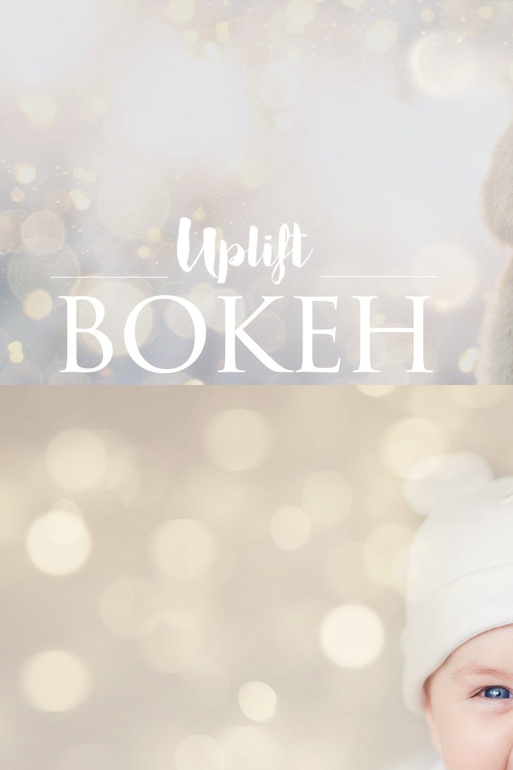 Bokeh Overlays for Photoshop pinterest preview image.