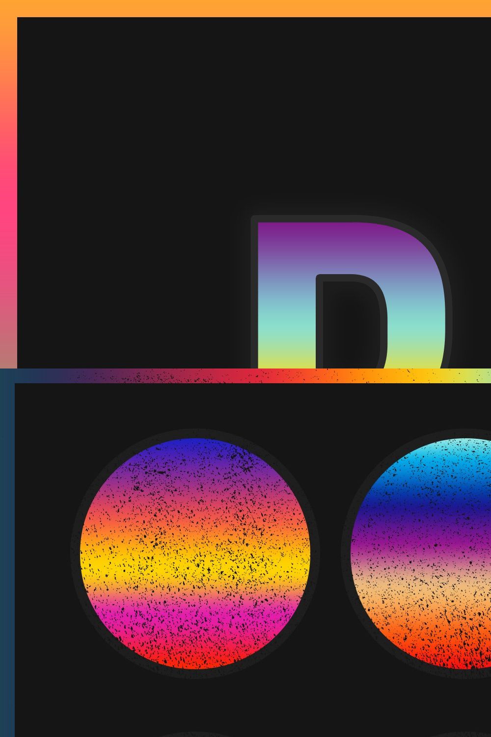 BOLD - 15 Creative Gradients pinterest preview image.