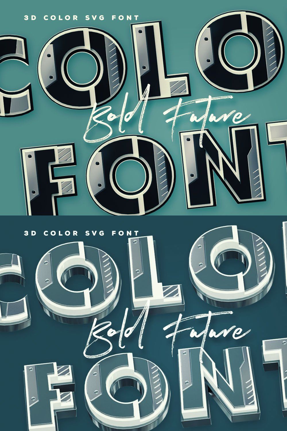 Bold Future - Color Font pinterest preview image.