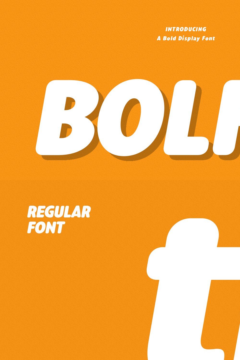 Bolfy Handwritten Display Font pinterest preview image.