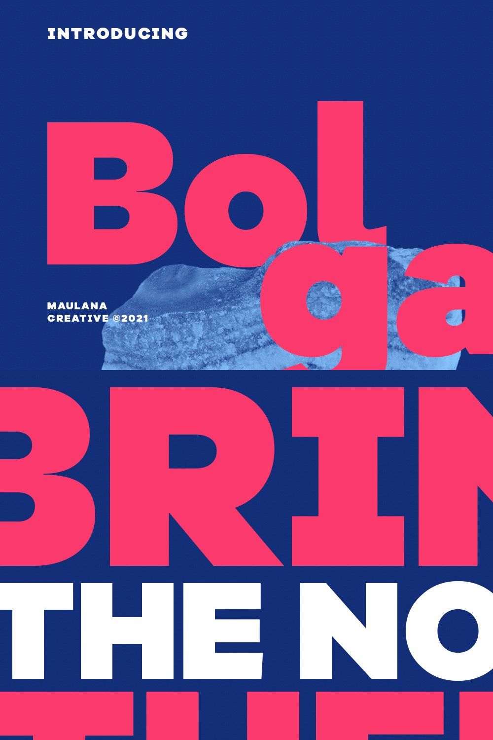 Bolgart Sans Serif Display Font pinterest preview image.