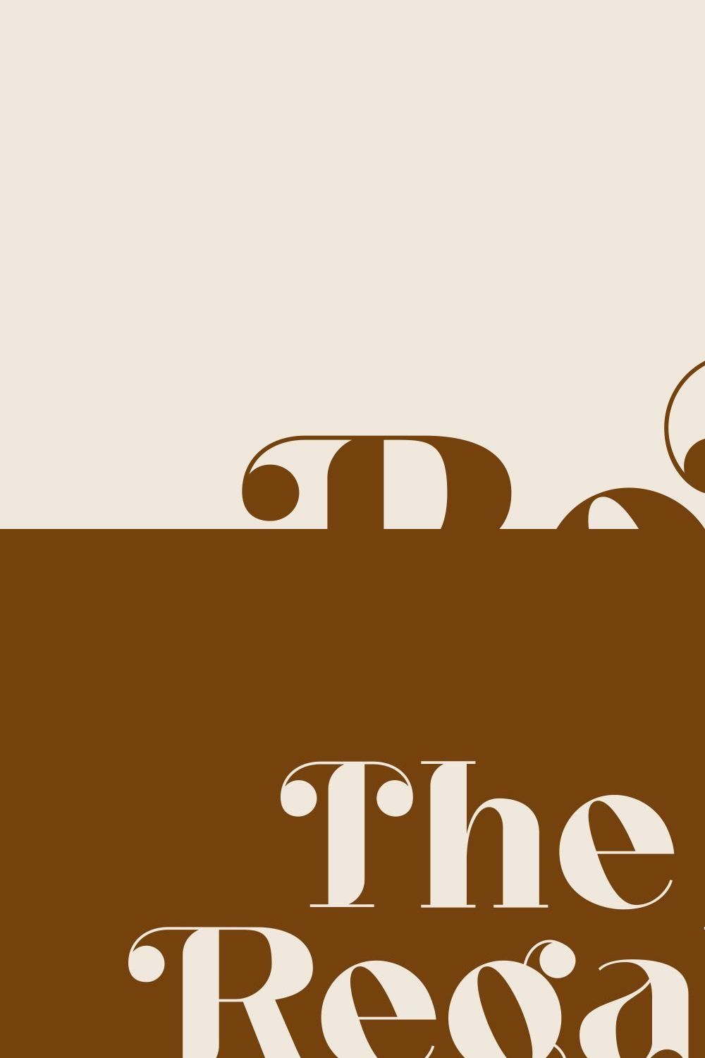 Bolgek - Luxury Font pinterest preview image.