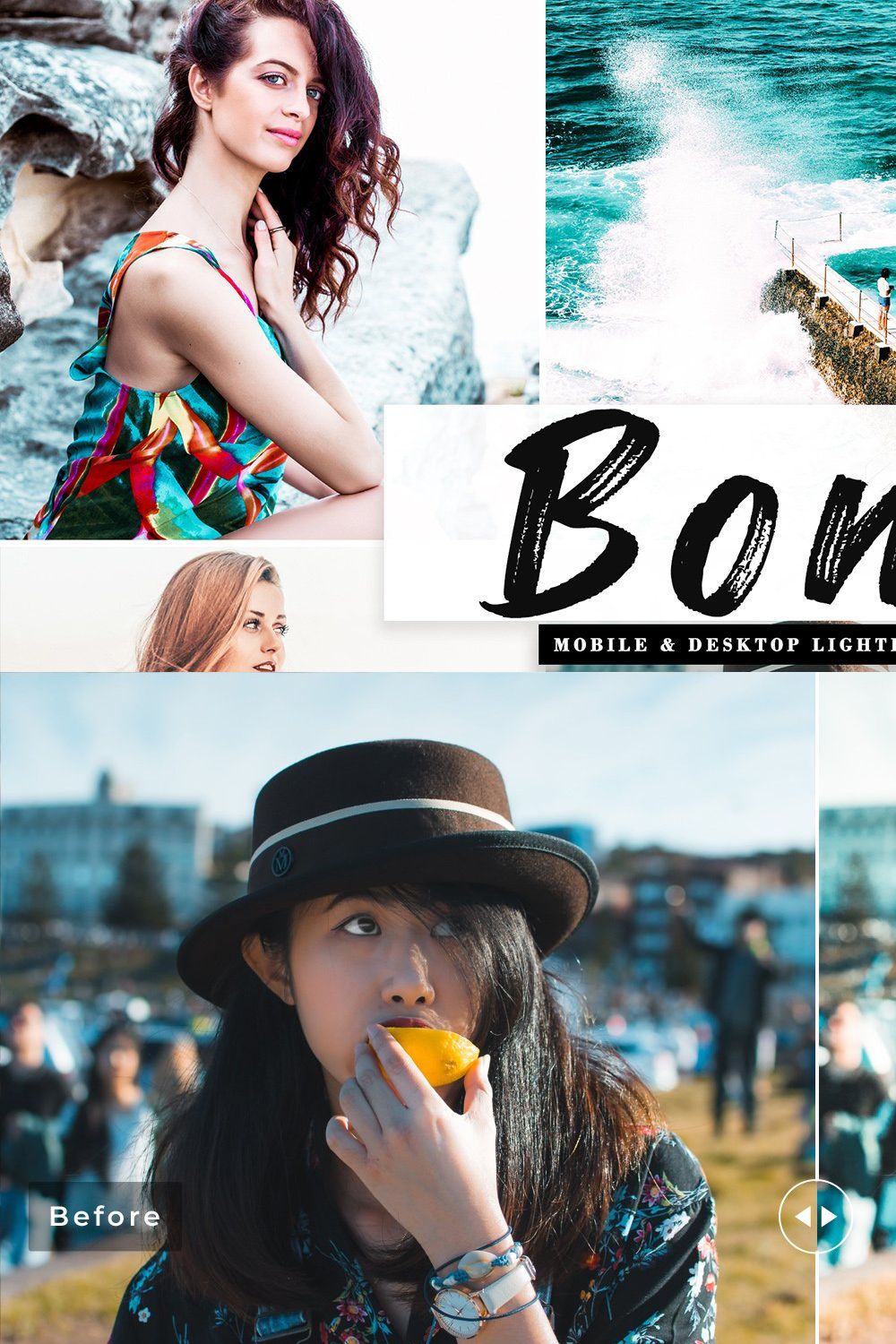 Bondi Lightroom Presets Pack pinterest preview image.