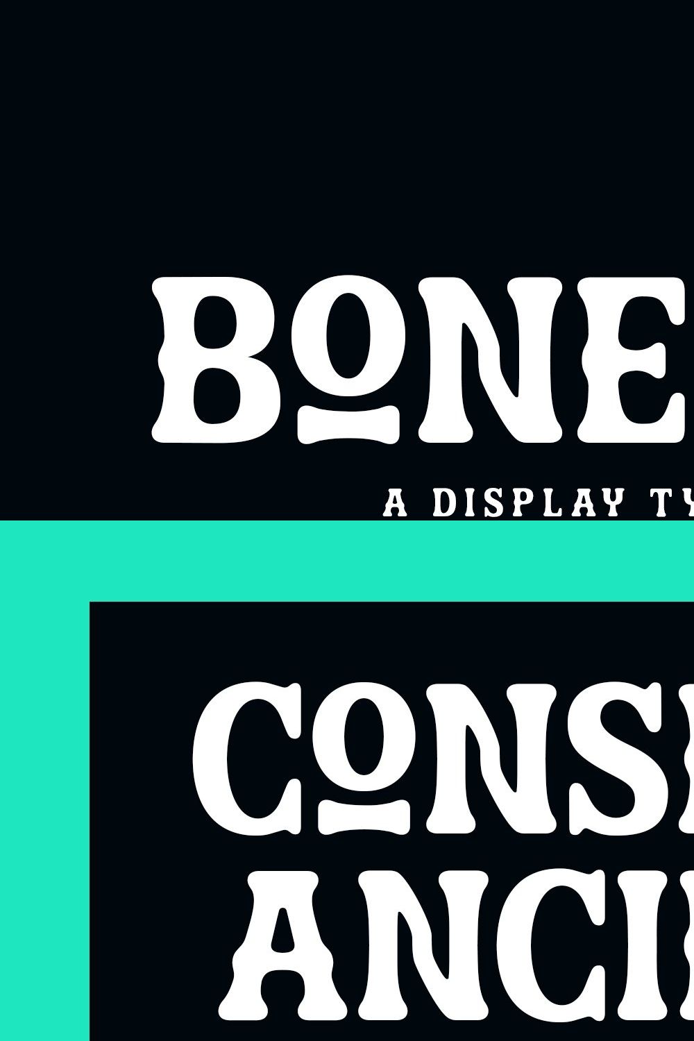 Boneous Font pinterest preview image.