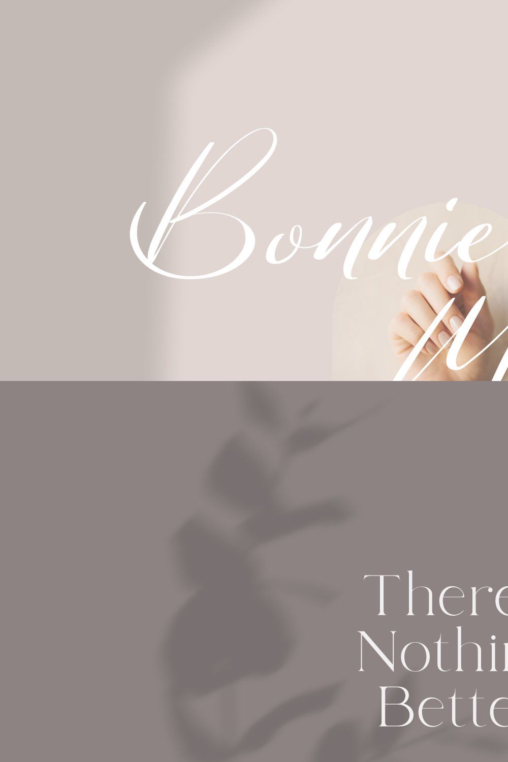 Bonnie & Malorie Handwriting Font pinterest preview image.