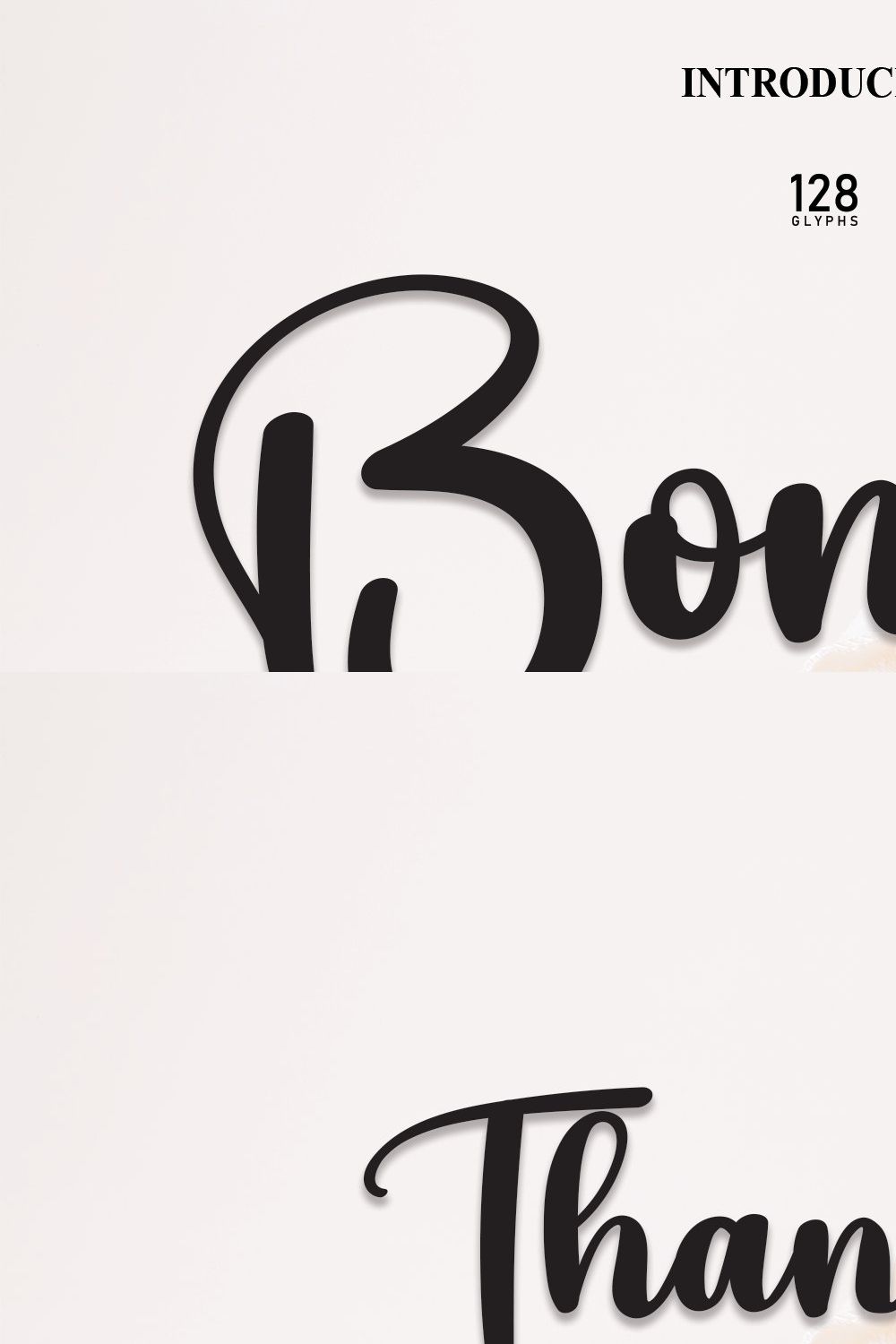 Bonny | Script Font pinterest preview image.