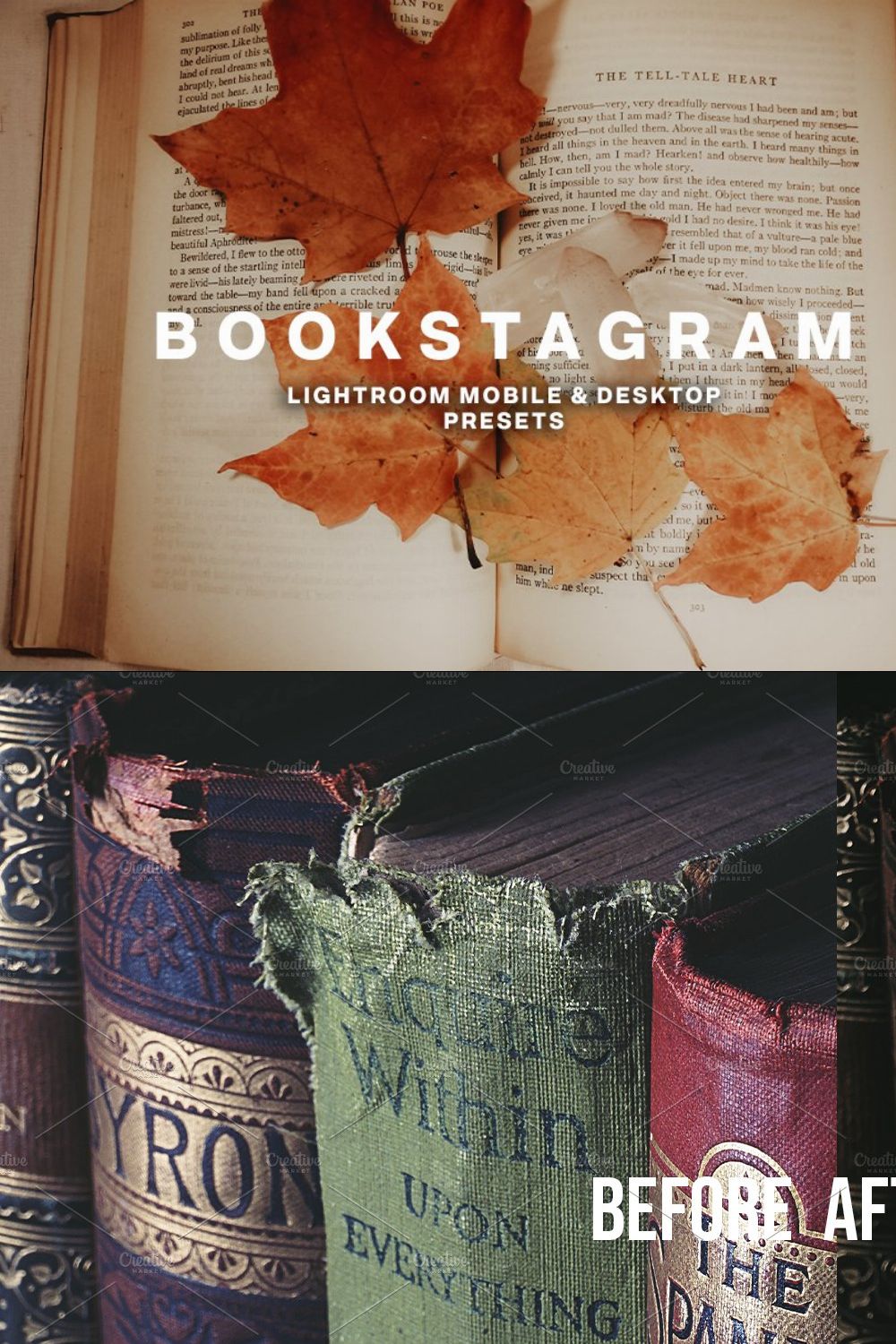 BOOKSTAGRAMMERS Presets pinterest preview image.