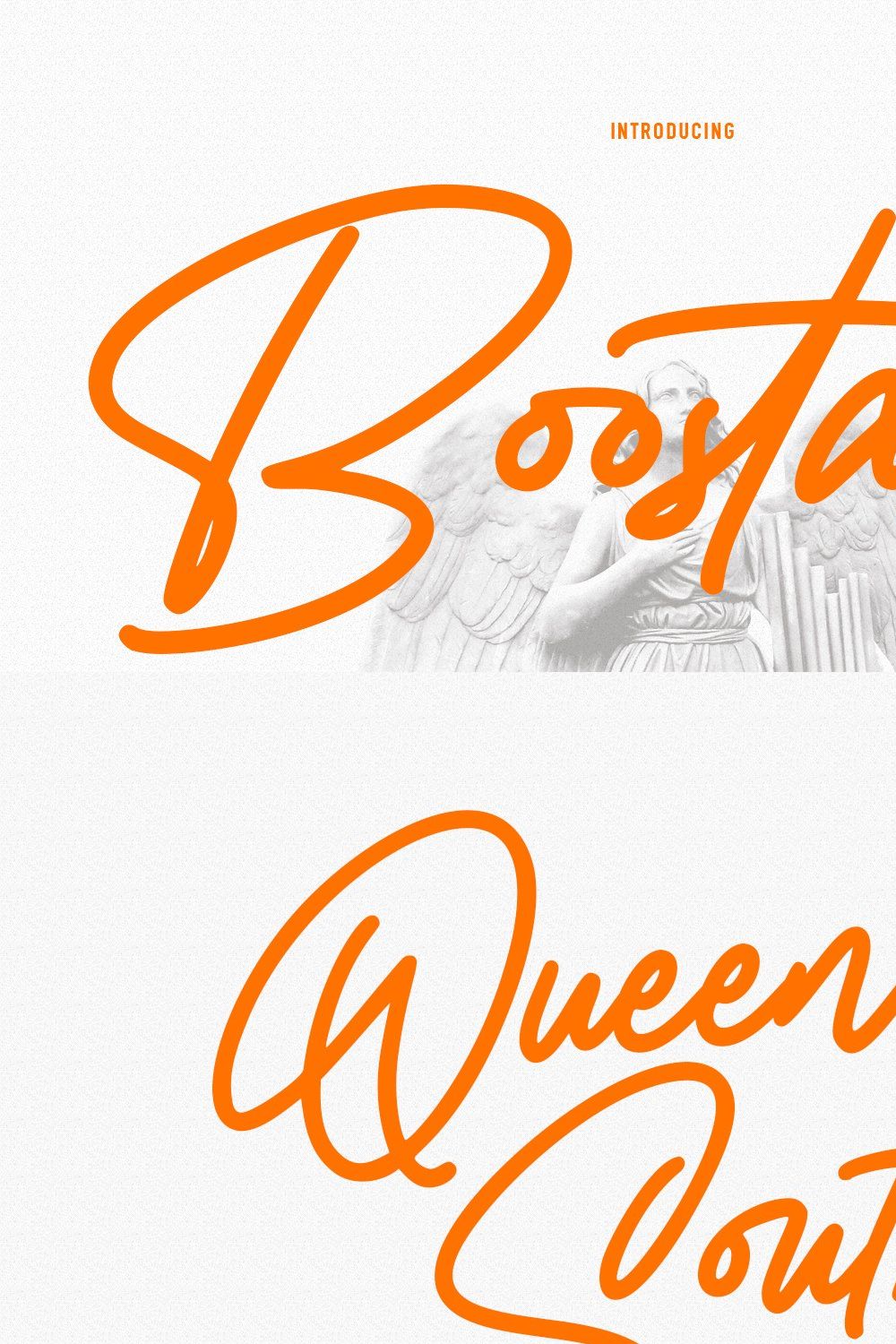 Boostart Script Font pinterest preview image.