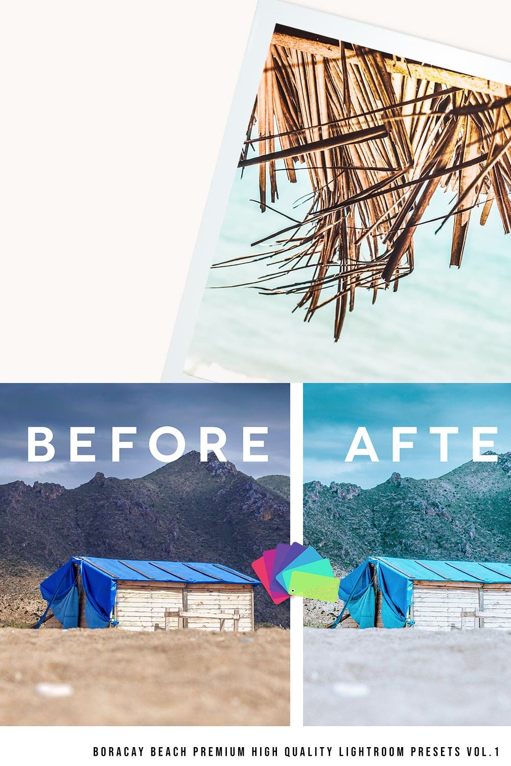 Boracay Beach Lightroom Preset Vol 1 pinterest preview image.