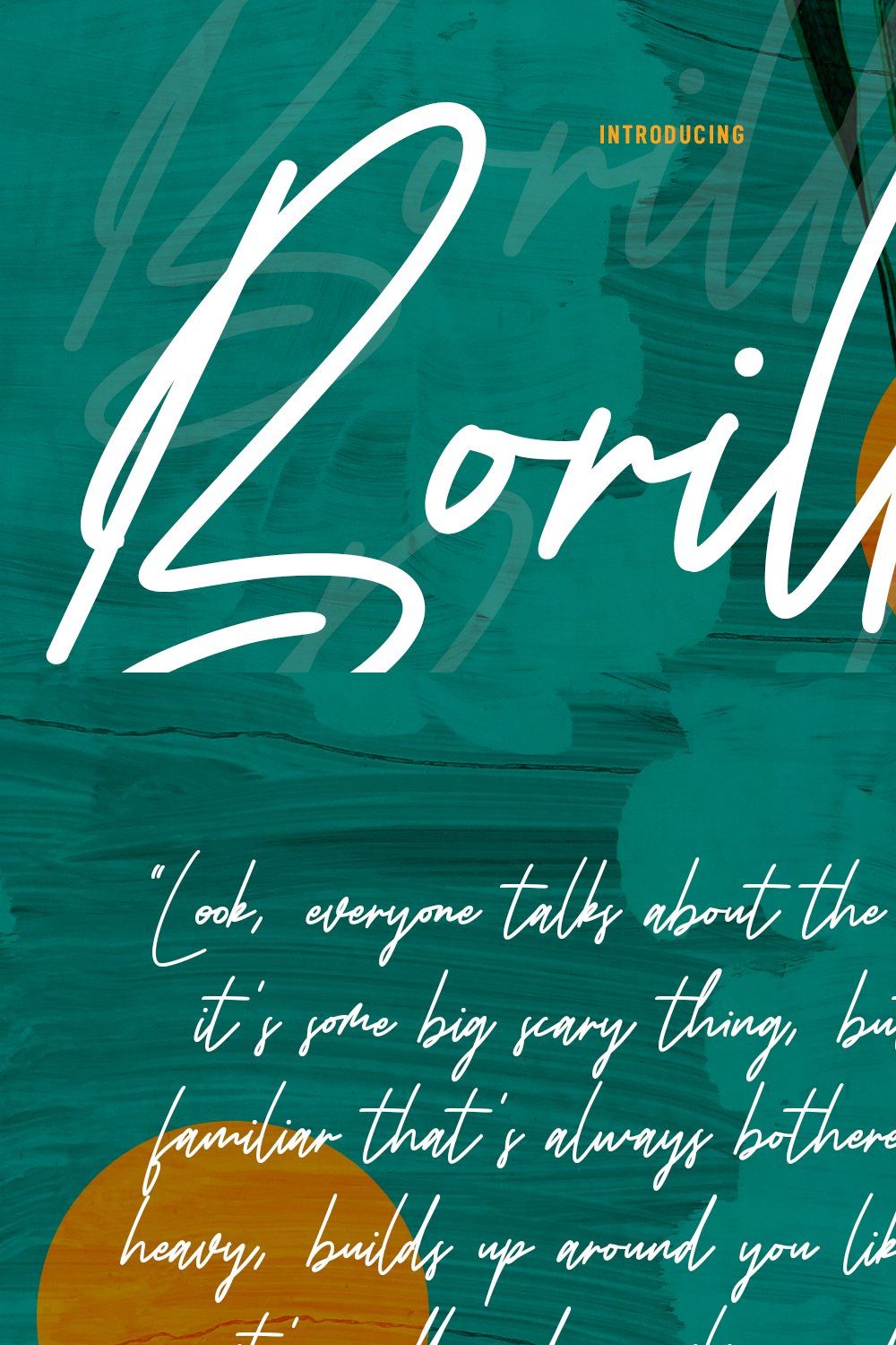 Borillaz Signature Script Font pinterest preview image.