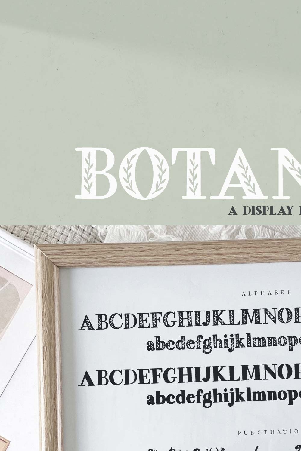 Botanicus | A Display Font pinterest preview image.