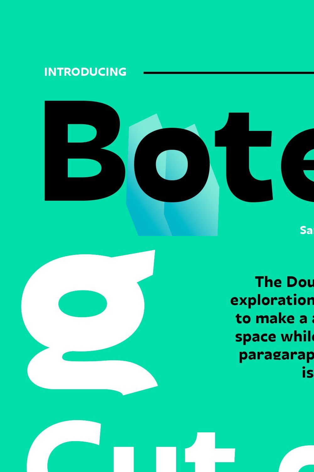 Botes Sans Font pinterest preview image.