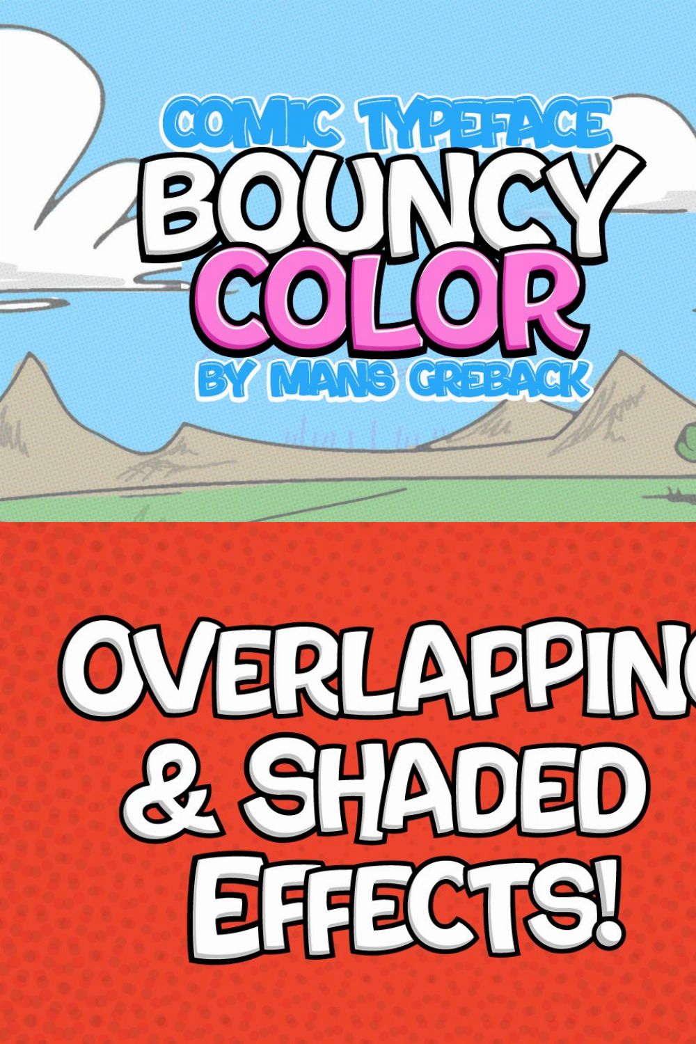 Bouncy Color – Five Color Fonts! pinterest preview image.