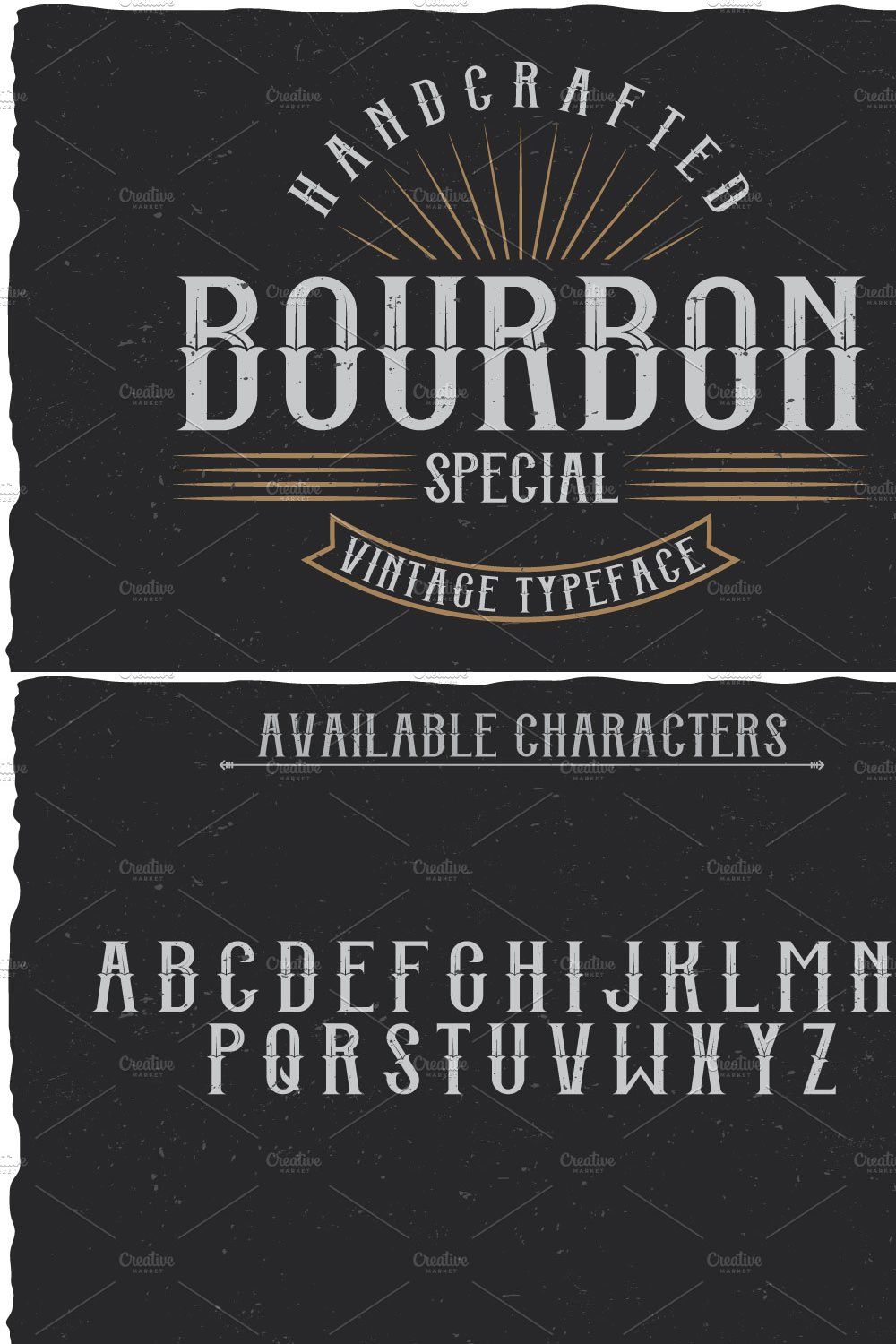 Bourbon Special Label Typeface pinterest preview image.