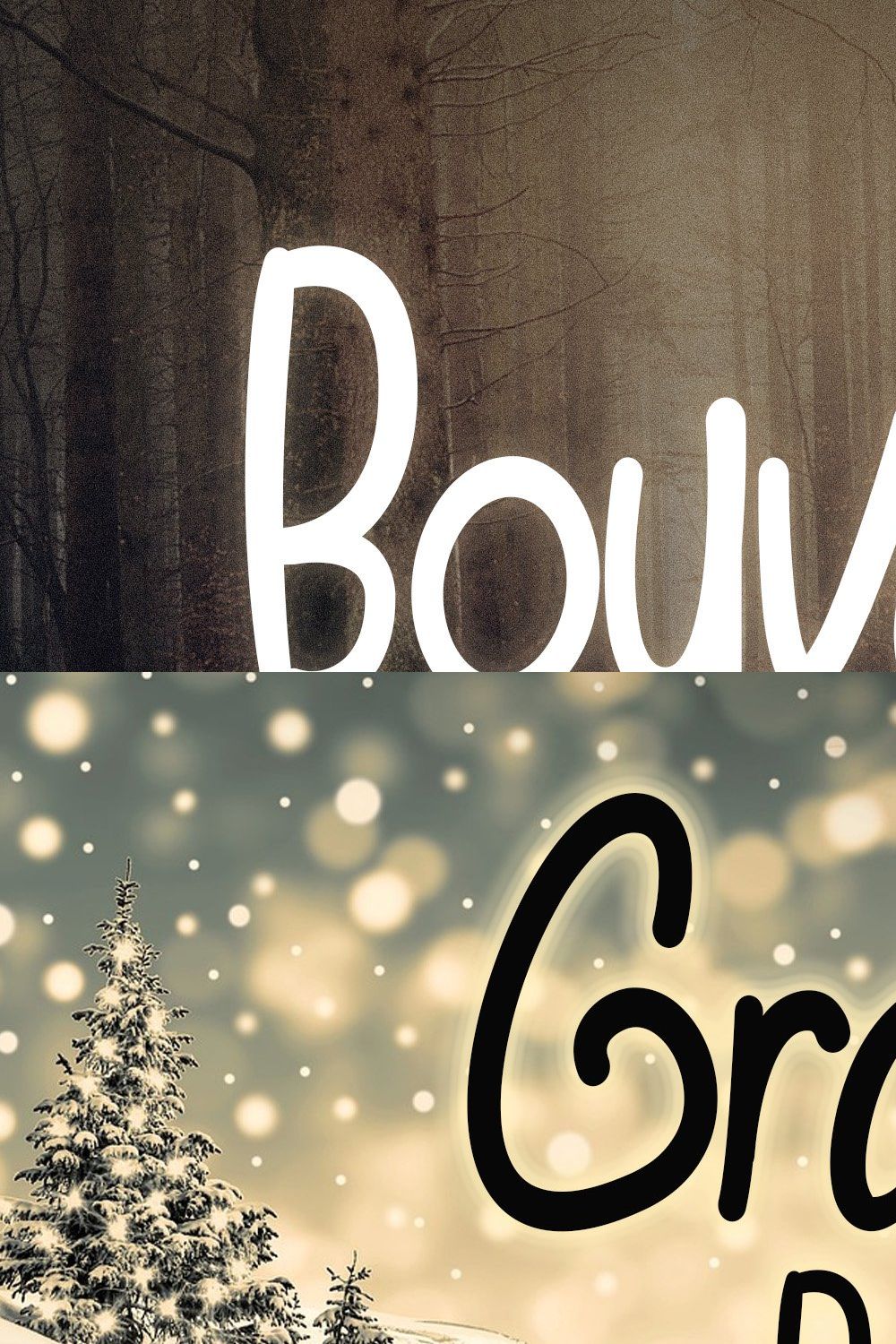 Bouvata - Lovely Font pinterest preview image.