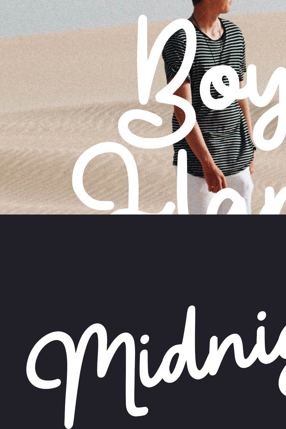 Boyflare Cursive Script Font pinterest preview image.