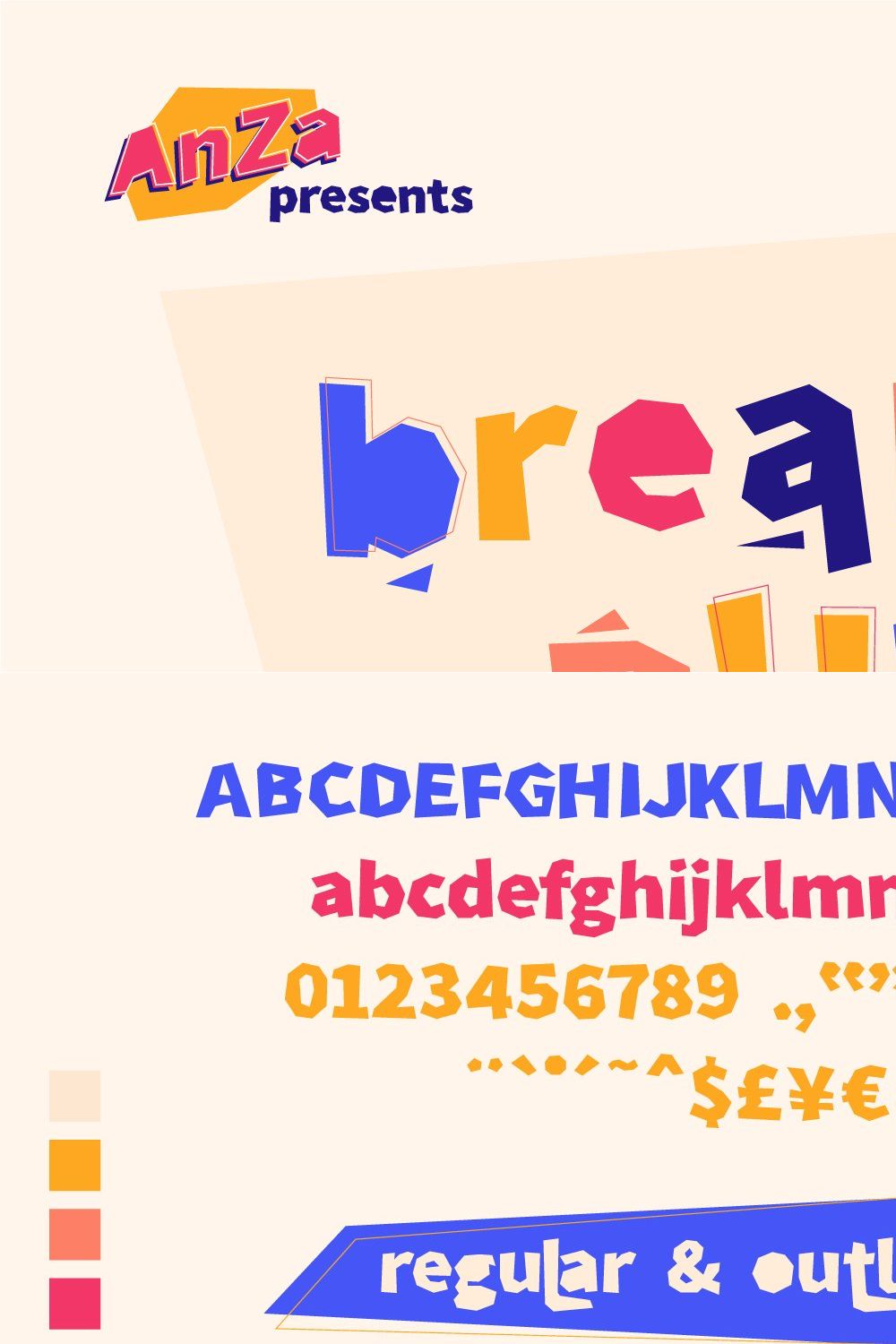 Breaking Rules - Typeface pinterest preview image.