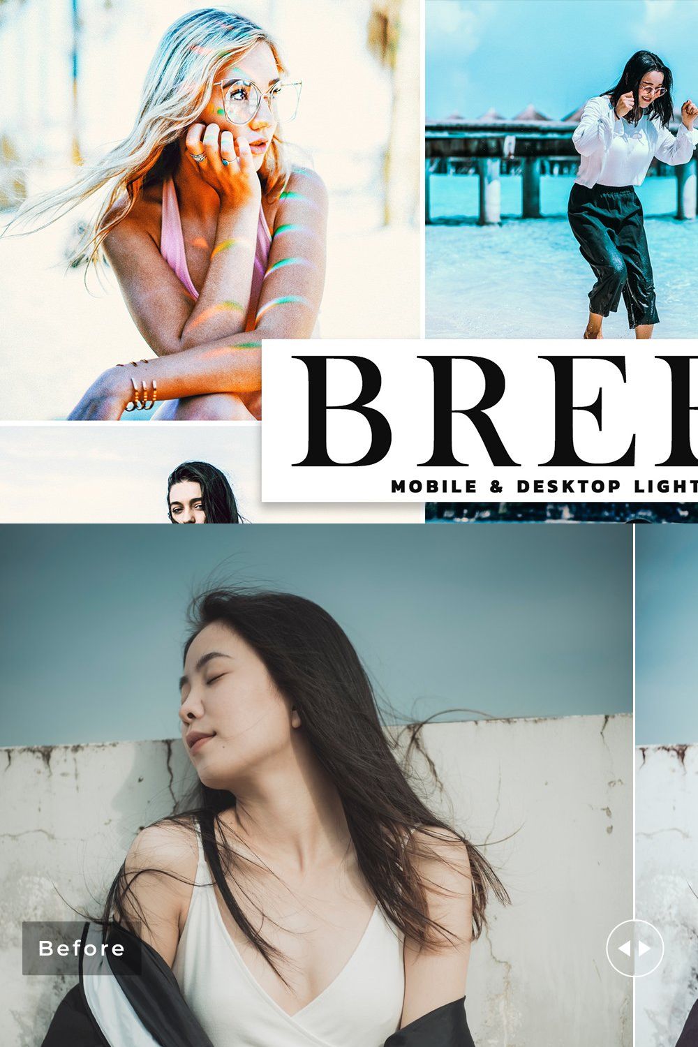 Breeze Lightroom Presets Pack pinterest preview image.