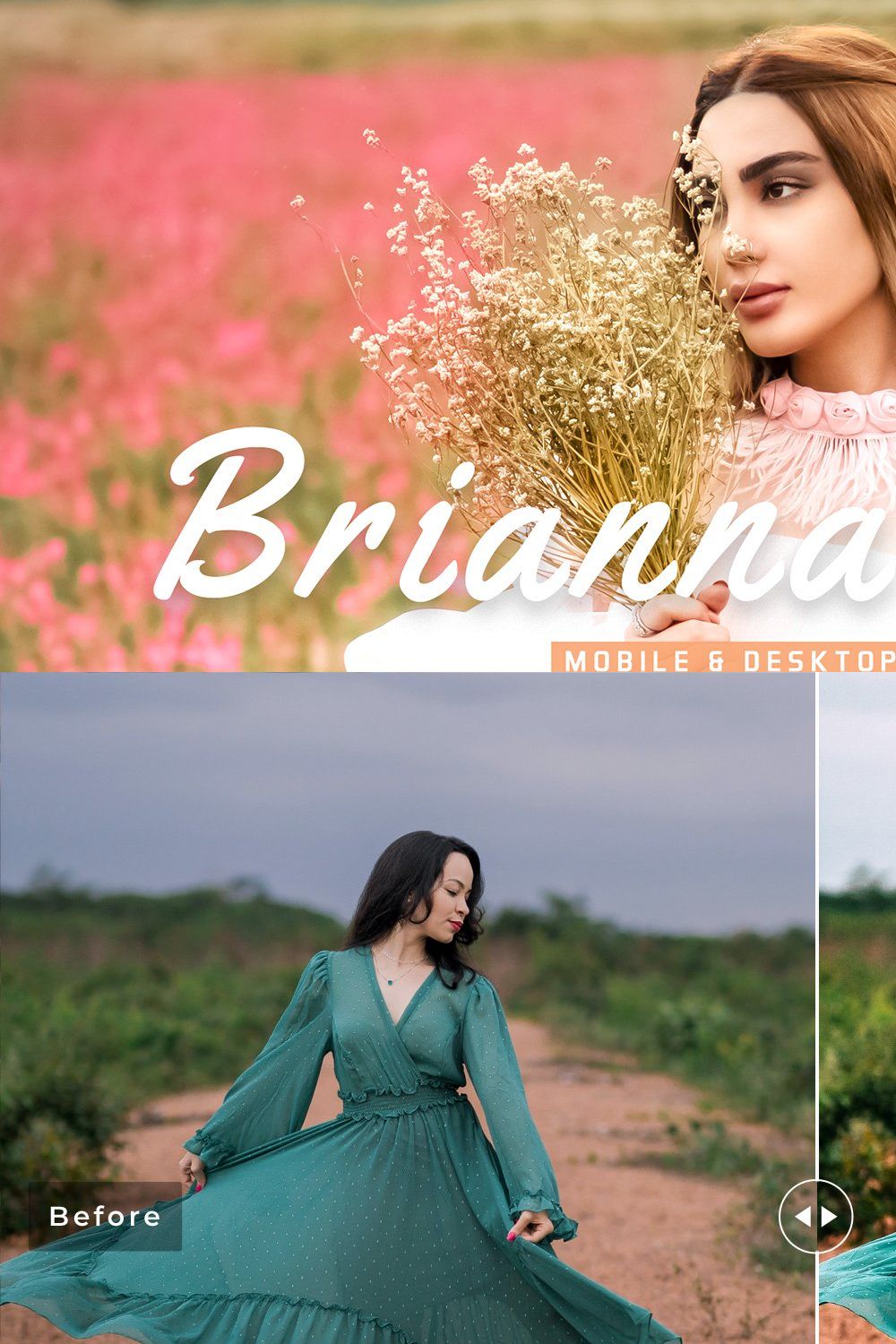 Brianna Byrd Pro Lightroom Presets pinterest preview image.