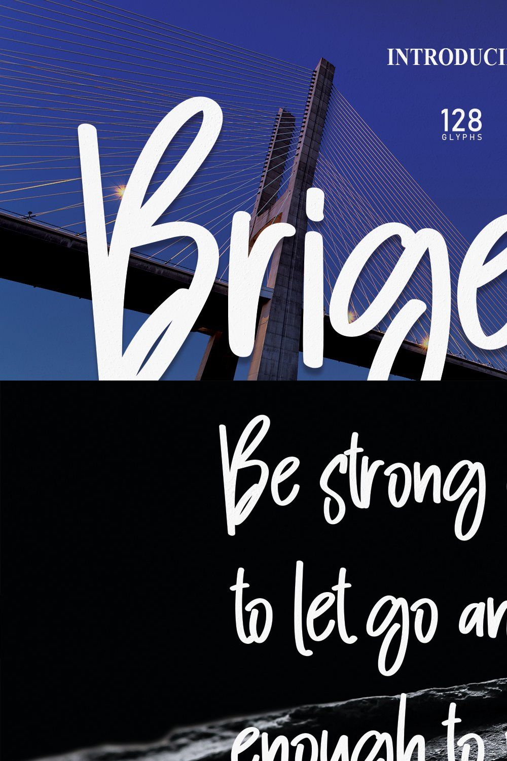 Brigeslow | Script Font pinterest preview image.