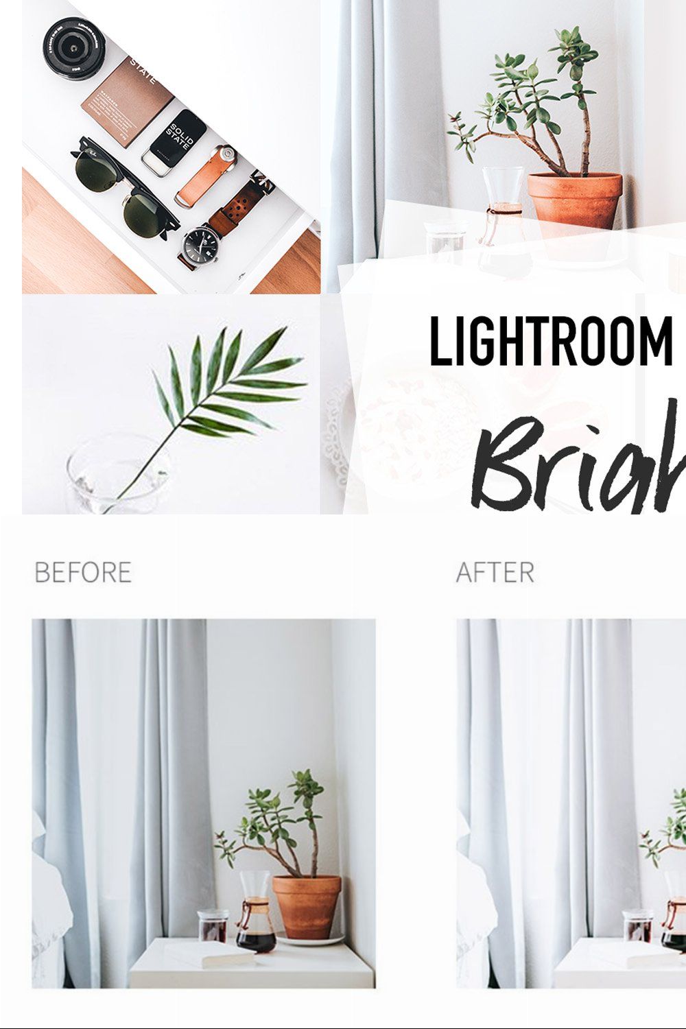 BRIGHT 4 Lightroom Presets pinterest preview image.