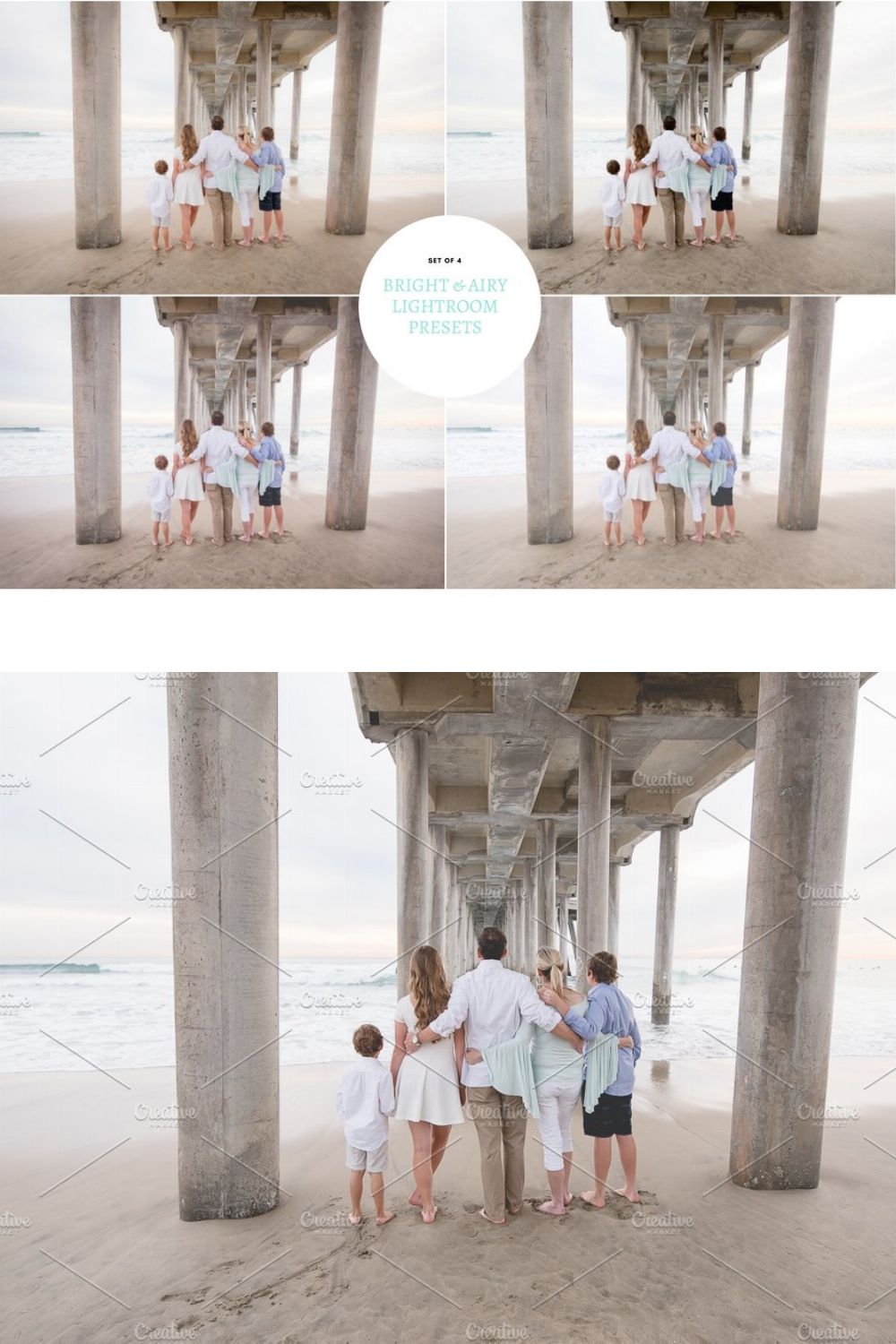 Bright and Airy Lightroom Presets pinterest preview image.