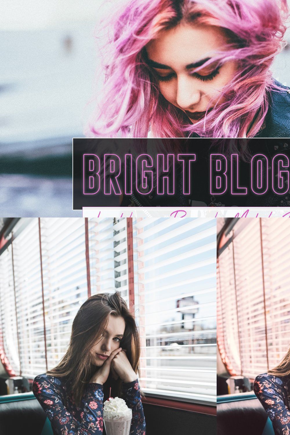 Bright Blogger Lightroom Presets pinterest preview image.