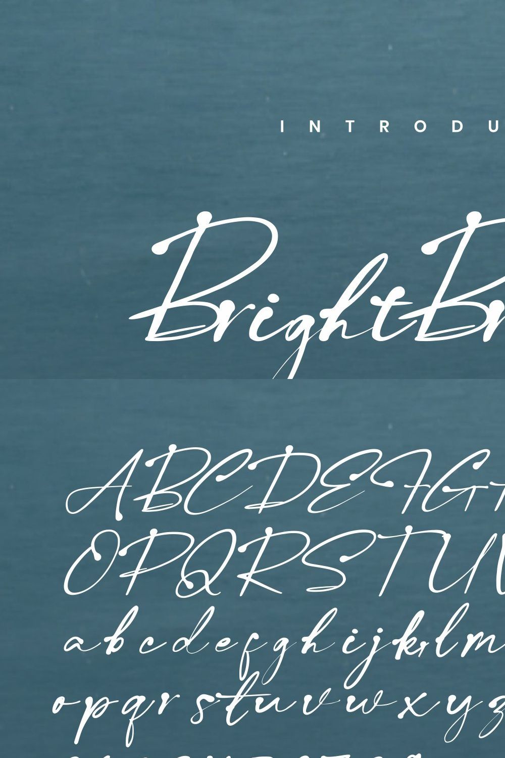 Bright Broquest - Script Font pinterest preview image.