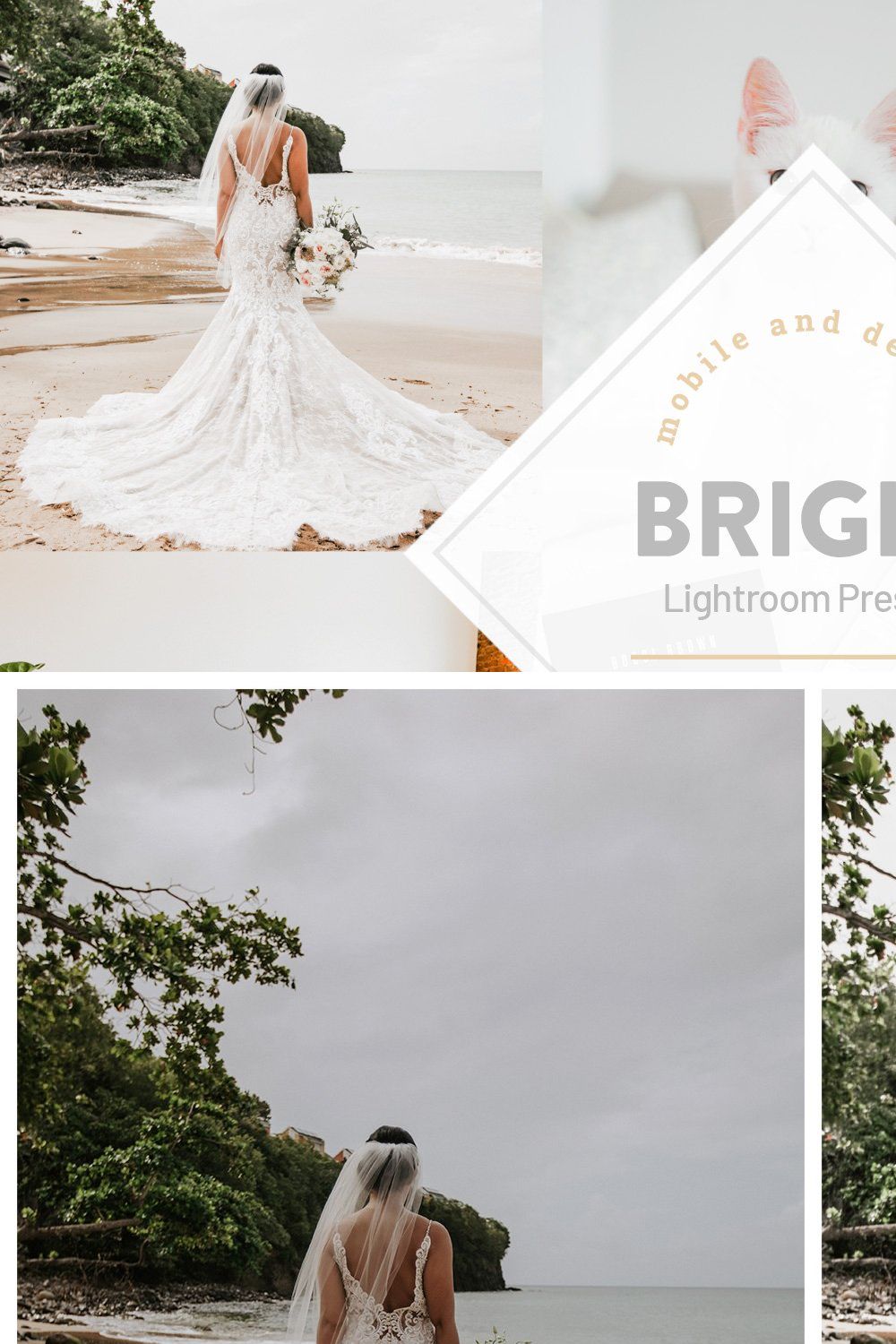 Bright Lightroom Presets pinterest preview image.