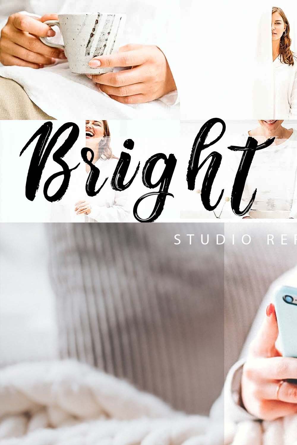 Bright White Lightroom Presets pinterest preview image.