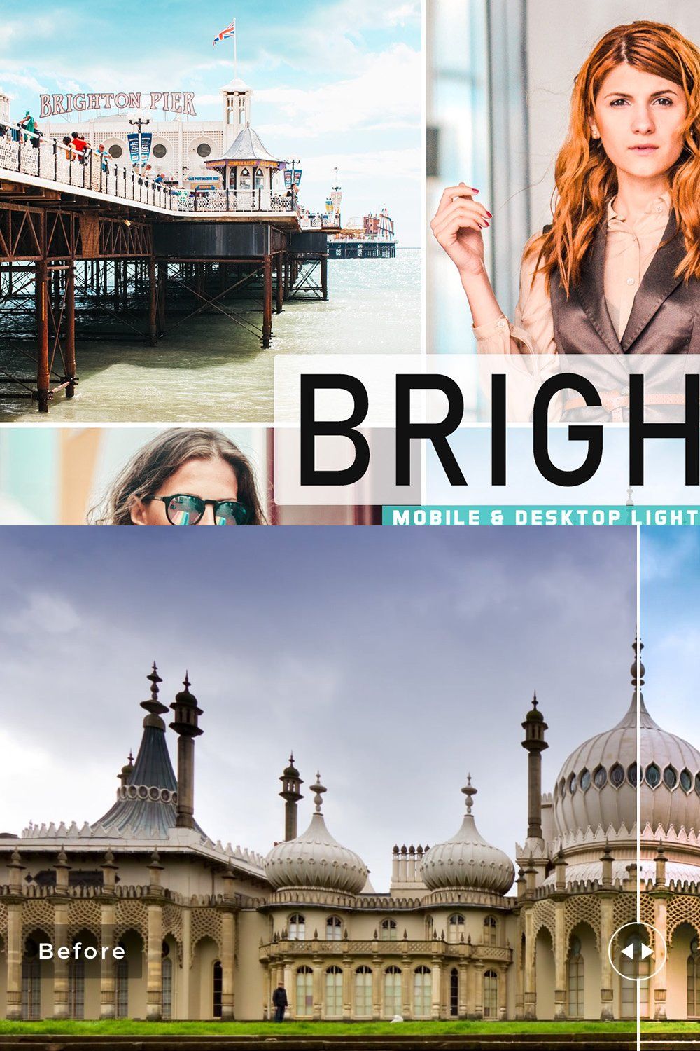 Brighton Pro Lightroom Presets pinterest preview image.