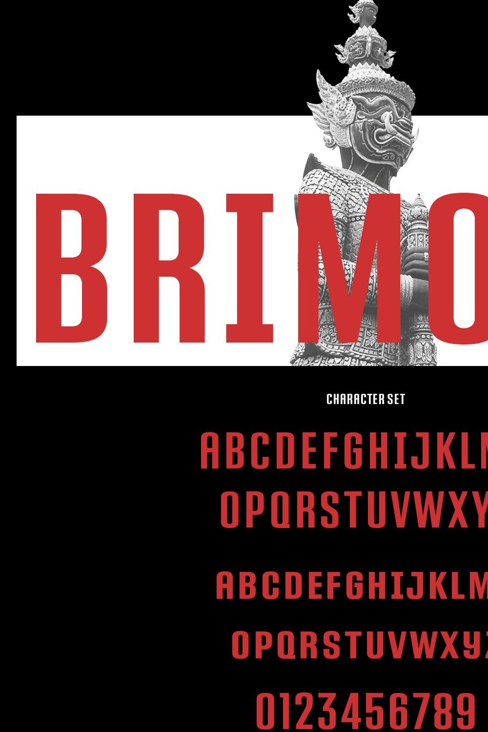 Brimons Sans Serif Display Font pinterest preview image.