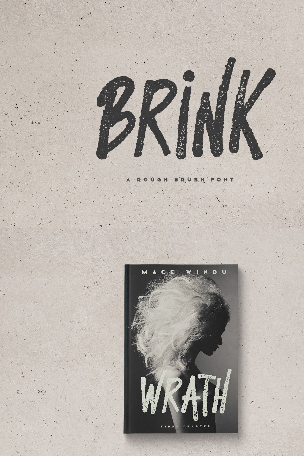 Brink - Brush Font pinterest preview image.