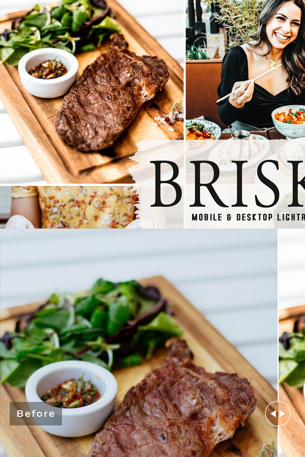 Brisket Pro Lightroom Presets pinterest preview image.