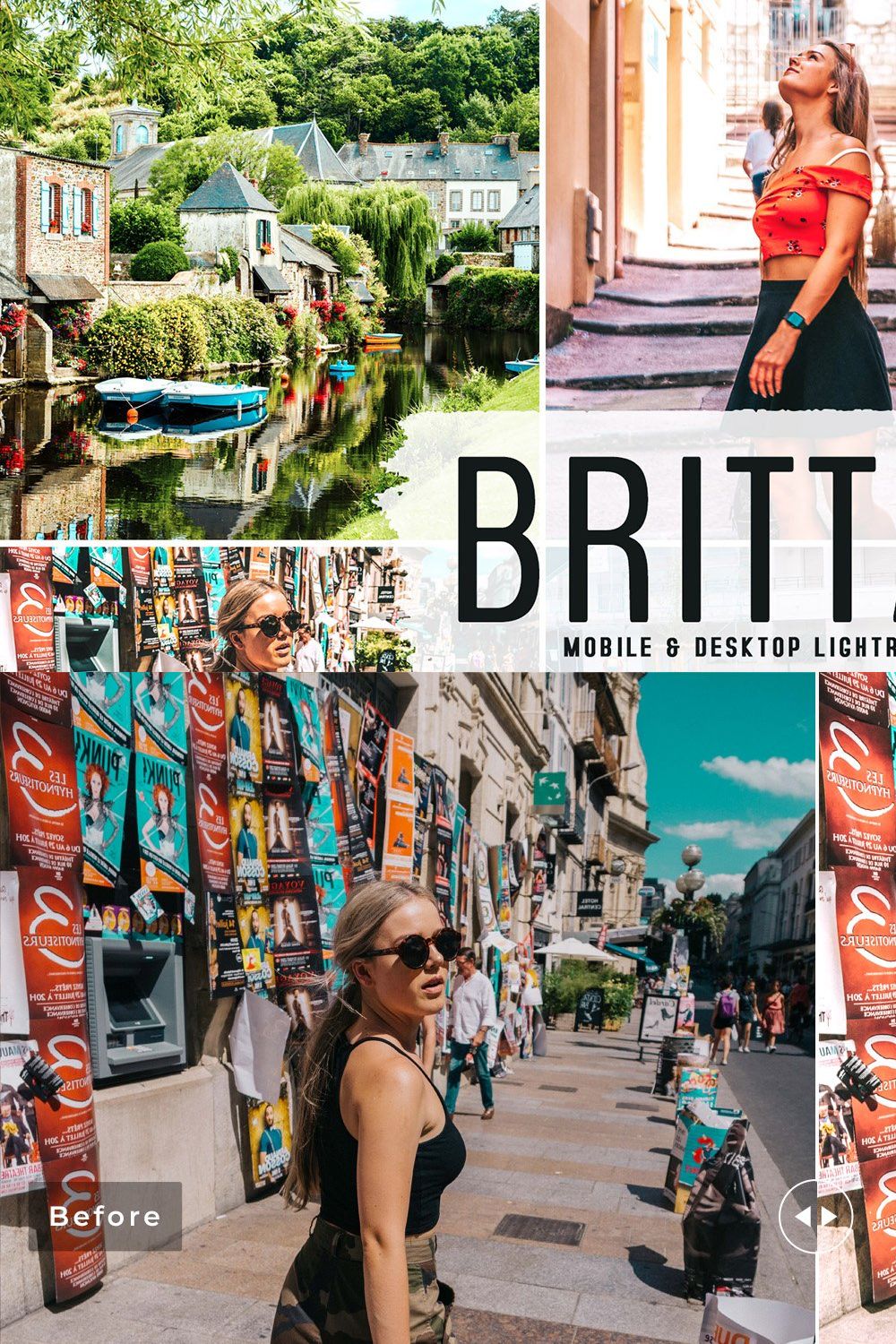 Brittany Pro Lightroom Presets pinterest preview image.