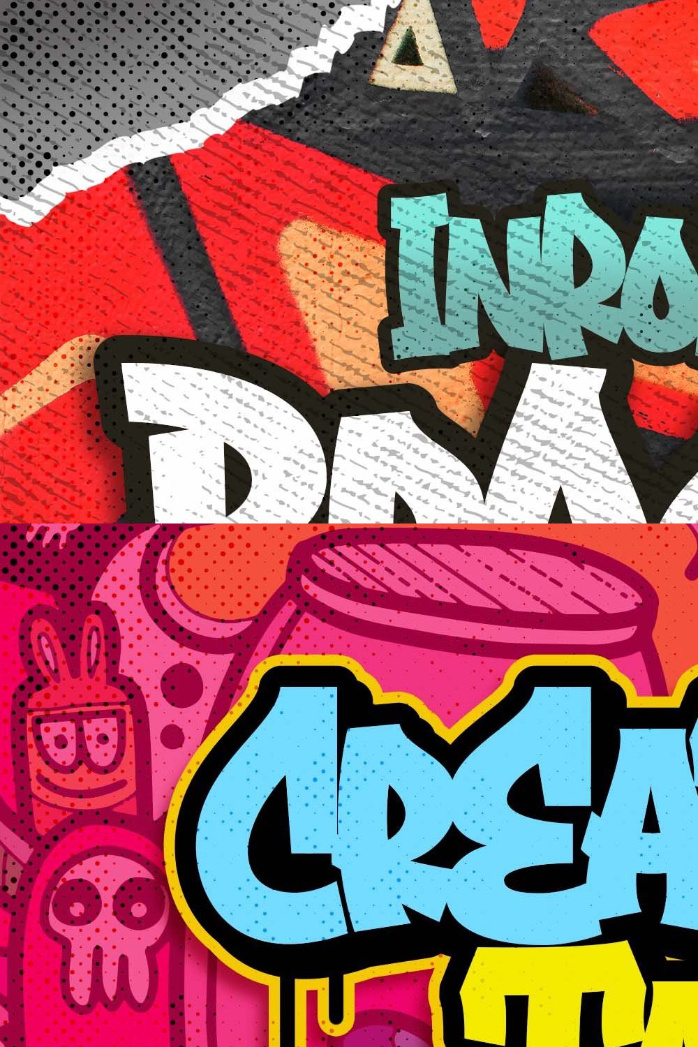 Brockers - Urban Graffiti Font pinterest preview image.