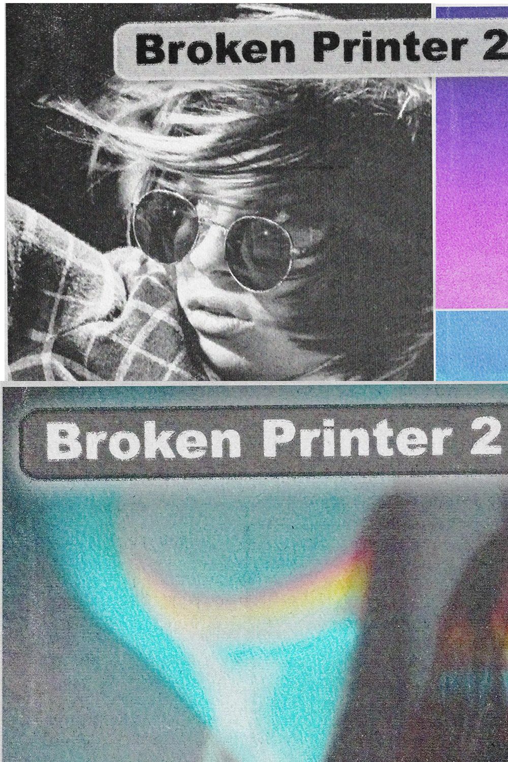 Broken Printer 2 .PSD Template pinterest preview image.